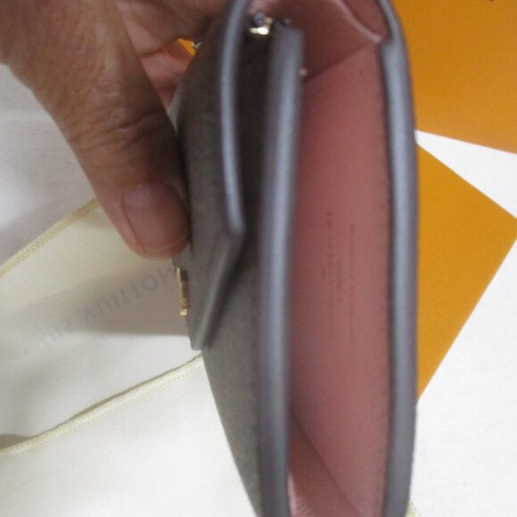 NEW Brown monogram wallet pink lining original packaging boxed - Picture 6 of 11